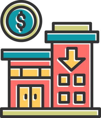 İş Yatırım simgesinin vektör illüstrasyonu