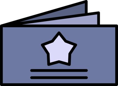 Business Card web simgesi, vektör illüstrasyonu