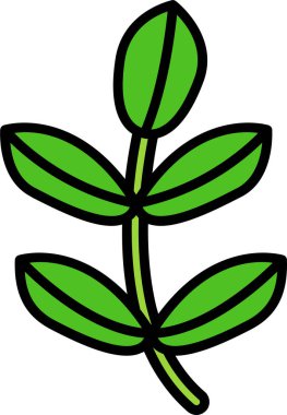 Bitki. Web simgesi basit illüstrasyon 