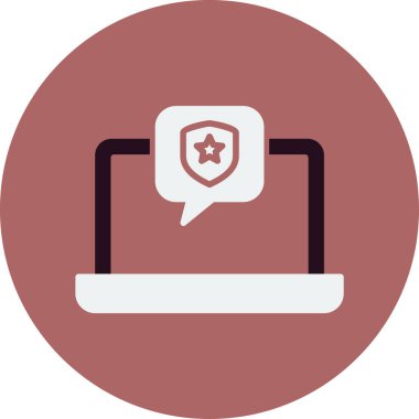 Siber ağ simgesi, vektör illüstrasyonu