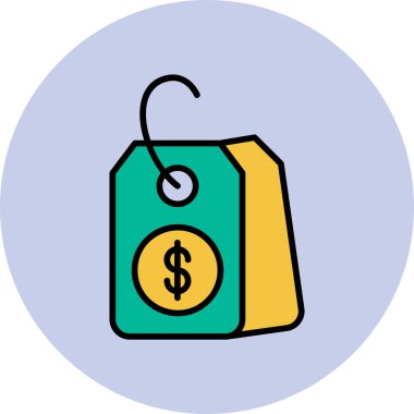 Fiyat etiketi vektör illüstrasyonu 