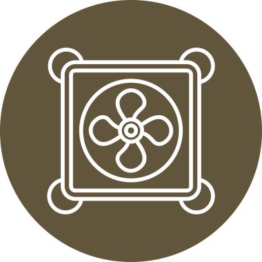 fan simgesi, vektör illüstrasyonu basit tasarım