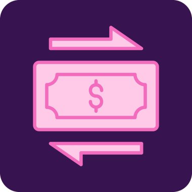 Değiş tokuş Web simgesi basit illüstrasyon