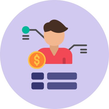 Müşteri hizmet vektör satırı simgesi