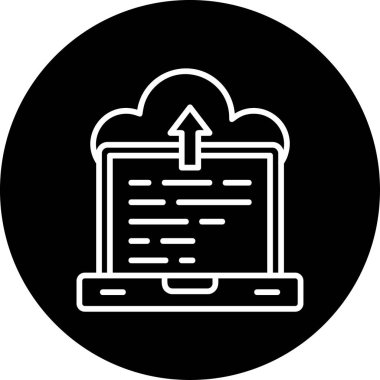 dizüstü bilgisayar simgesi, vektör illüstrasyonu basit tasarım