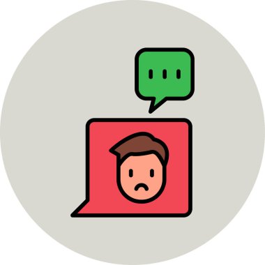 Irkçı Web simgesi vektör illüstrasyonu