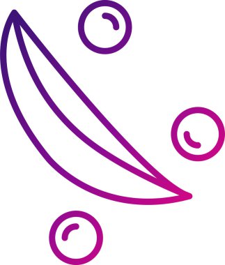 Yeşil Bezelye Modern Simgesi, Vektör İllüstrasyonu 