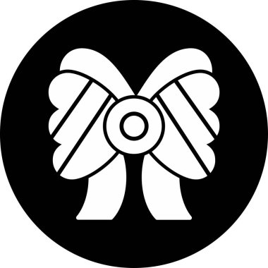 Kurdele yayı. Web simgesi basit illüstrasyon