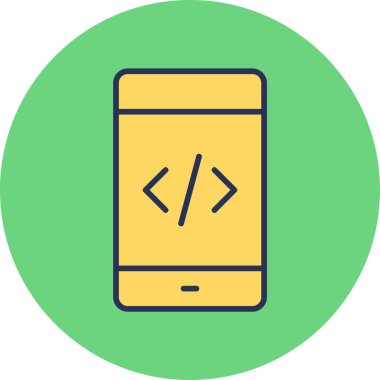 Uygulama web geliştirme simgesi. vektör.