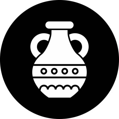 Vazo. Web simgesi basit illüstrasyon