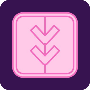 Basit oklar. Web simgesi illüstrasyonu