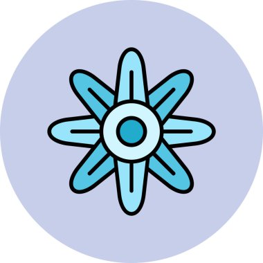 Lily çiçek vektör illüstrasyon simgesi