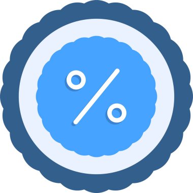 Taslak biçimdeki basit İndirim simgesi