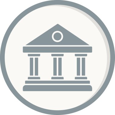 Belediye Binası web simgesi basit tasarım 