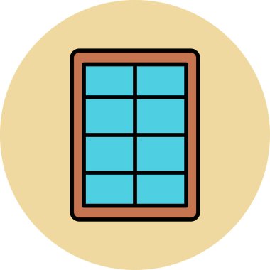 pencere simgesi vektör illüstrasyonu 