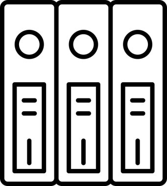 Klasörler. Web simgesi basit illüstrasyon