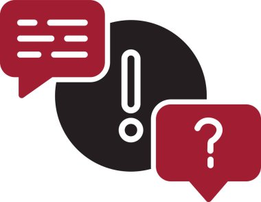 QA simgesi, vektör illüstrasyonu 