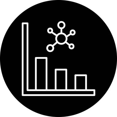 Histogram. Web simgesi basit illüstrasyon