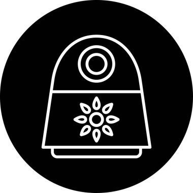 Gece Ay simgesi, vektör illüstrasyon tasarımı 