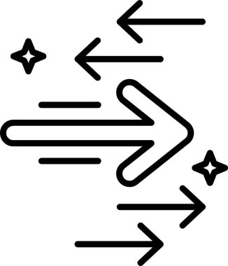 Basit oklar. Web simgesi illüstrasyonu