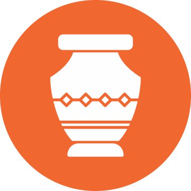 Vazo. Web simgesi basit illüstrasyon