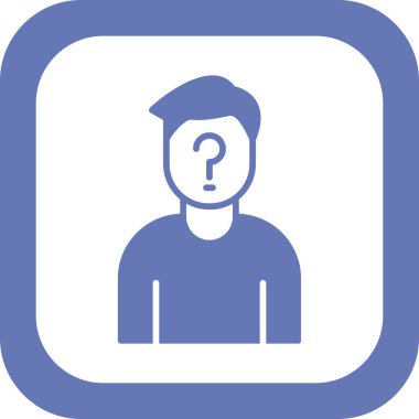 Anonim Web simgesi vektör illüstrasyonu