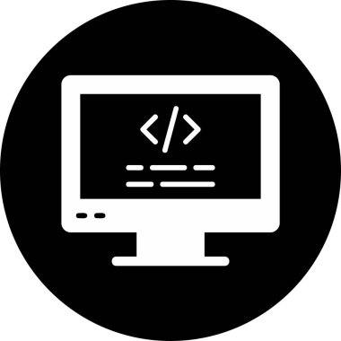 Basit Bilgisayar vektör illüstrasyonu