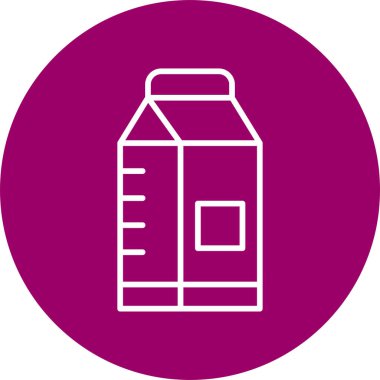 süt ağı ikonu vektör illüstrasyonu 