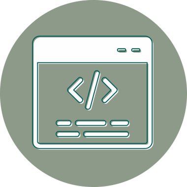 Web tarayıcı simgesi, vektör illüstrasyonu