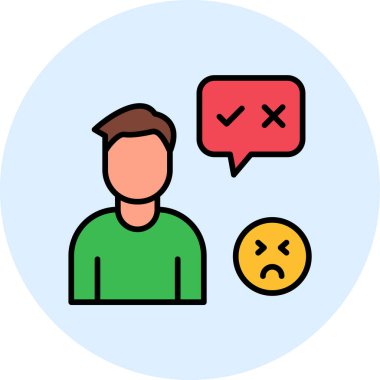 Doğru ya da yanlış ikon. vektör illüstrasyonu