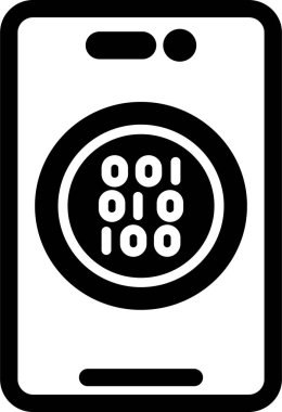 Şifreli Web simgesi vektör çizimi