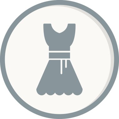 Elbise. Web simgesi basit illüstrasyon 