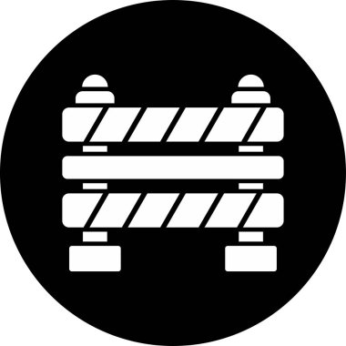 Bariyer ağ simgesi vektör illüstrasyonu