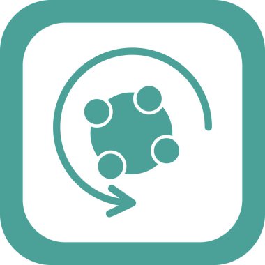 Metabolizma ağ ikonu vektör çizimi