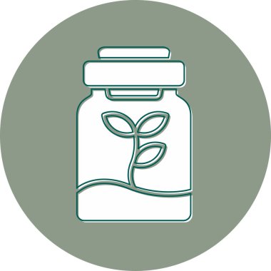 Floraryum. Web simgesi basit illüstrasyon 