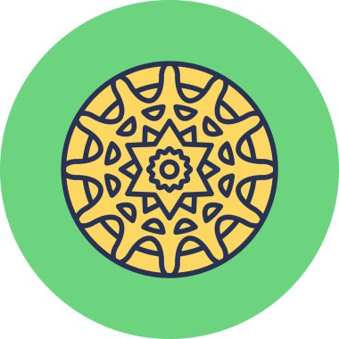 mandala tasarımı, web basit illüstrasyonu