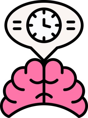 Zaman yönetimi simgesi vektör illüstrasyonu