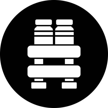 Kutu. Web simgesi basit illüstrasyon