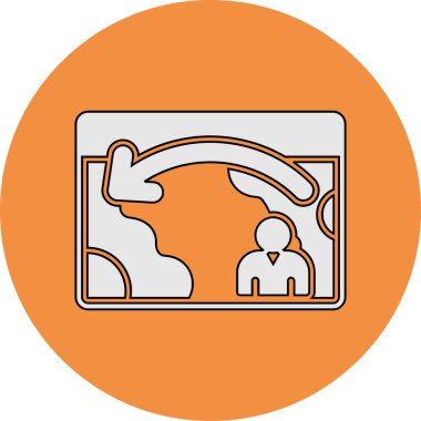 Simge vektör illüstrasyon tasarımı taşınıyor