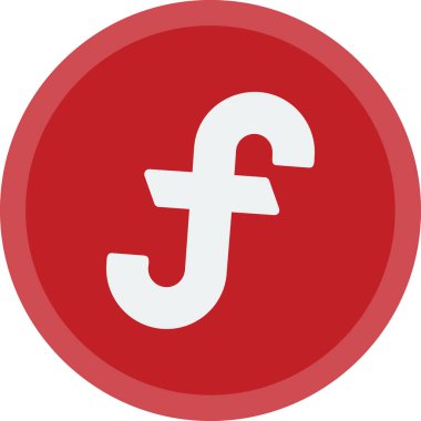 Fonksiyon web simgesi, basit vektör illüstrasyonu