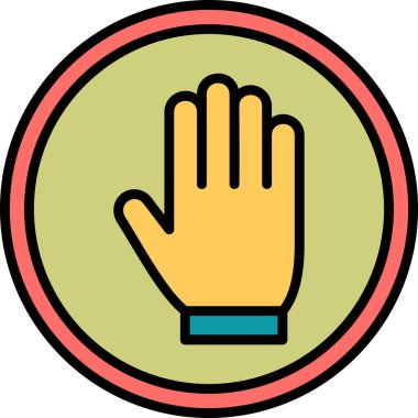 Dur tabelası. Web simgesi basit illüstrasyon