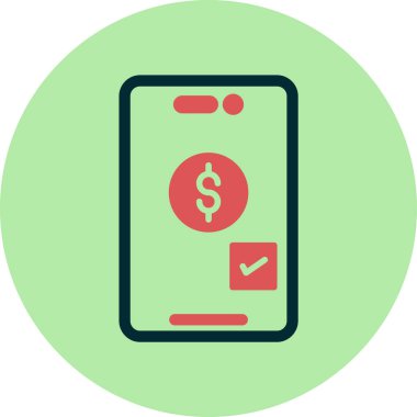 Basit Çevrimiçi Ödeme vektör çizimi