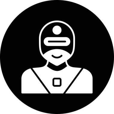 Süper kahraman ağ simgesi, vektör illüstrasyonu