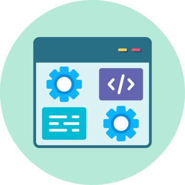Gelişme. Web simgesi basit illüstrasyon