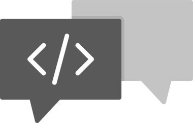 Sohbet mesajı vektör illüstrasyonu