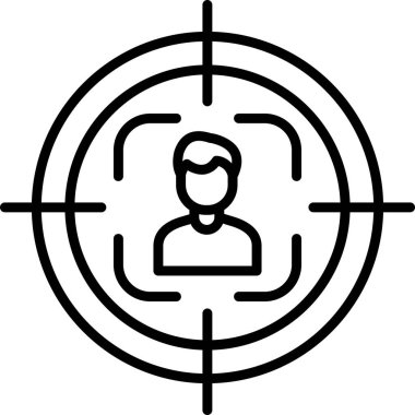 hedef simge vektör illüstrasyonu 