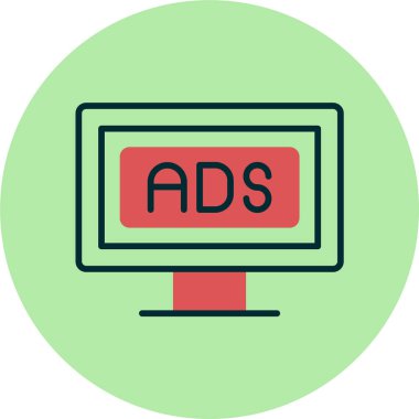 Basit renk temalı soyut ad vektörü