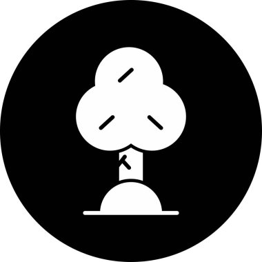 meşe ağacının kutsal kişilerin resmi, vektör çizim