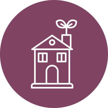 ev simgesini, basit vektör çizim