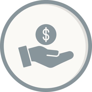 Bağış kutusu ikonu vektör illüstrasyonu